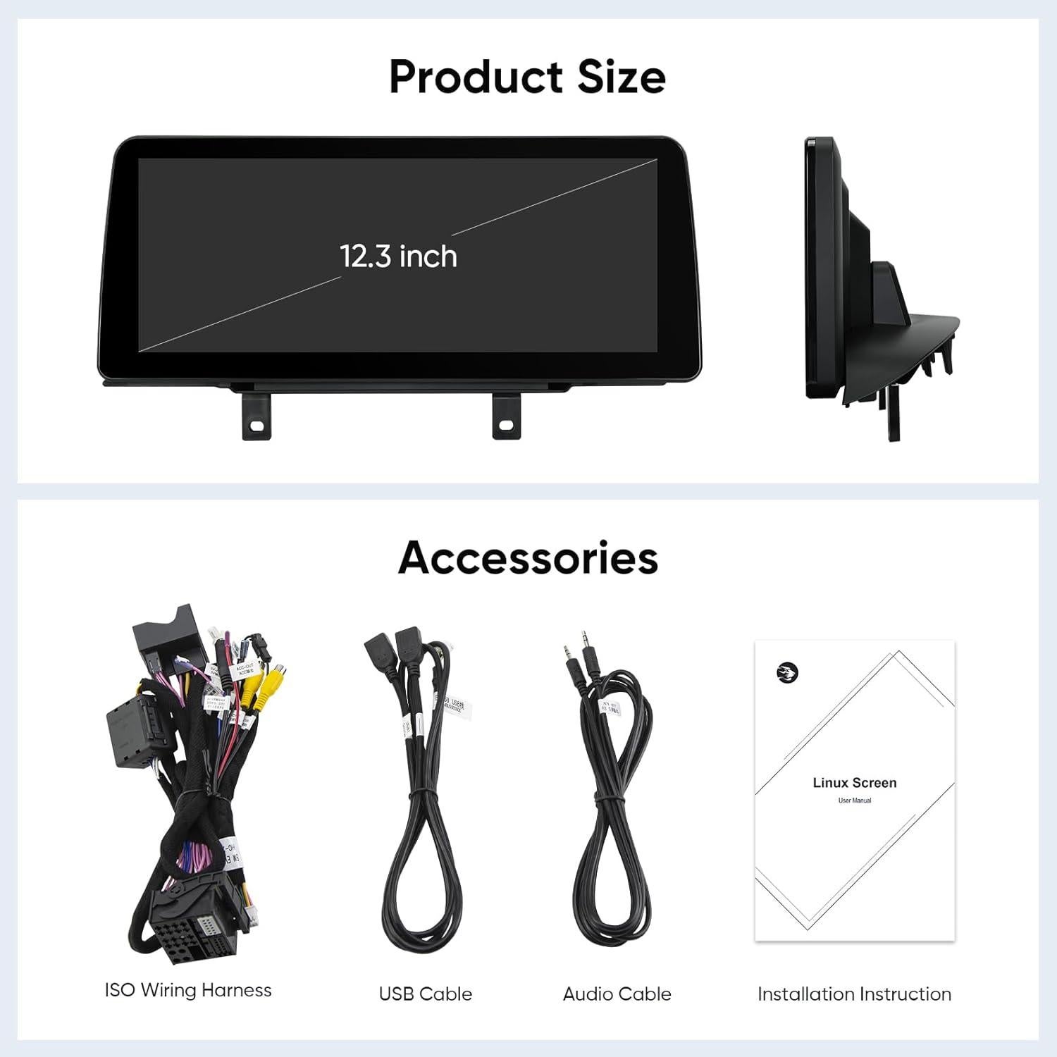 Reproductor Multimedia 12.3" AINAVI para BMW NBT F30 F31 F34 2013-2016