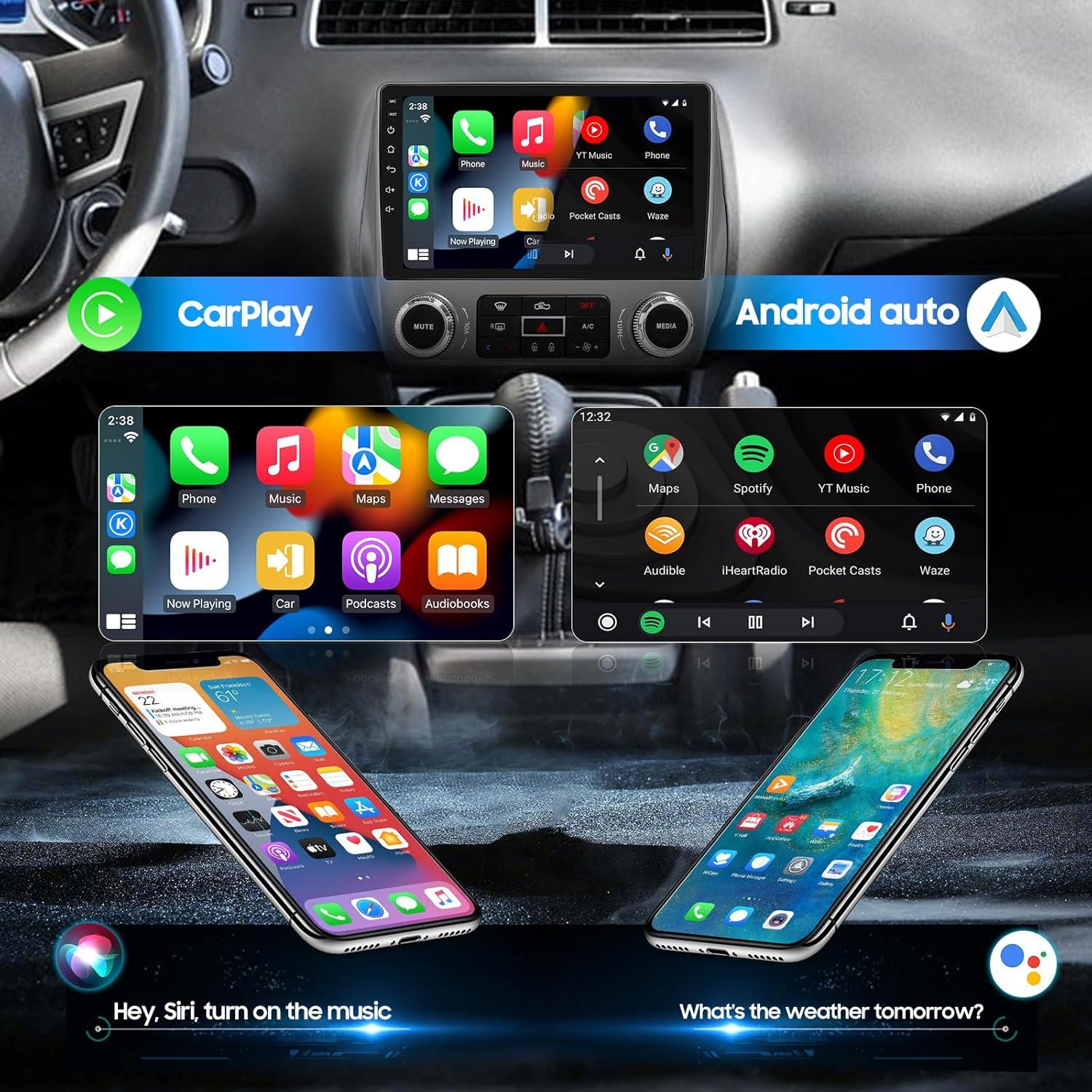 Estéreo de Coche 9" PALYXIU para Chevy Camaro 2010-2015, CarPlay, Android Auto, GPS