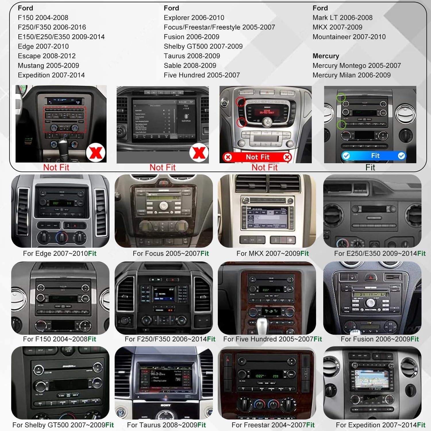 Radio de Coche Android 7" iCarSEPTON para Ford F150 F250 F350