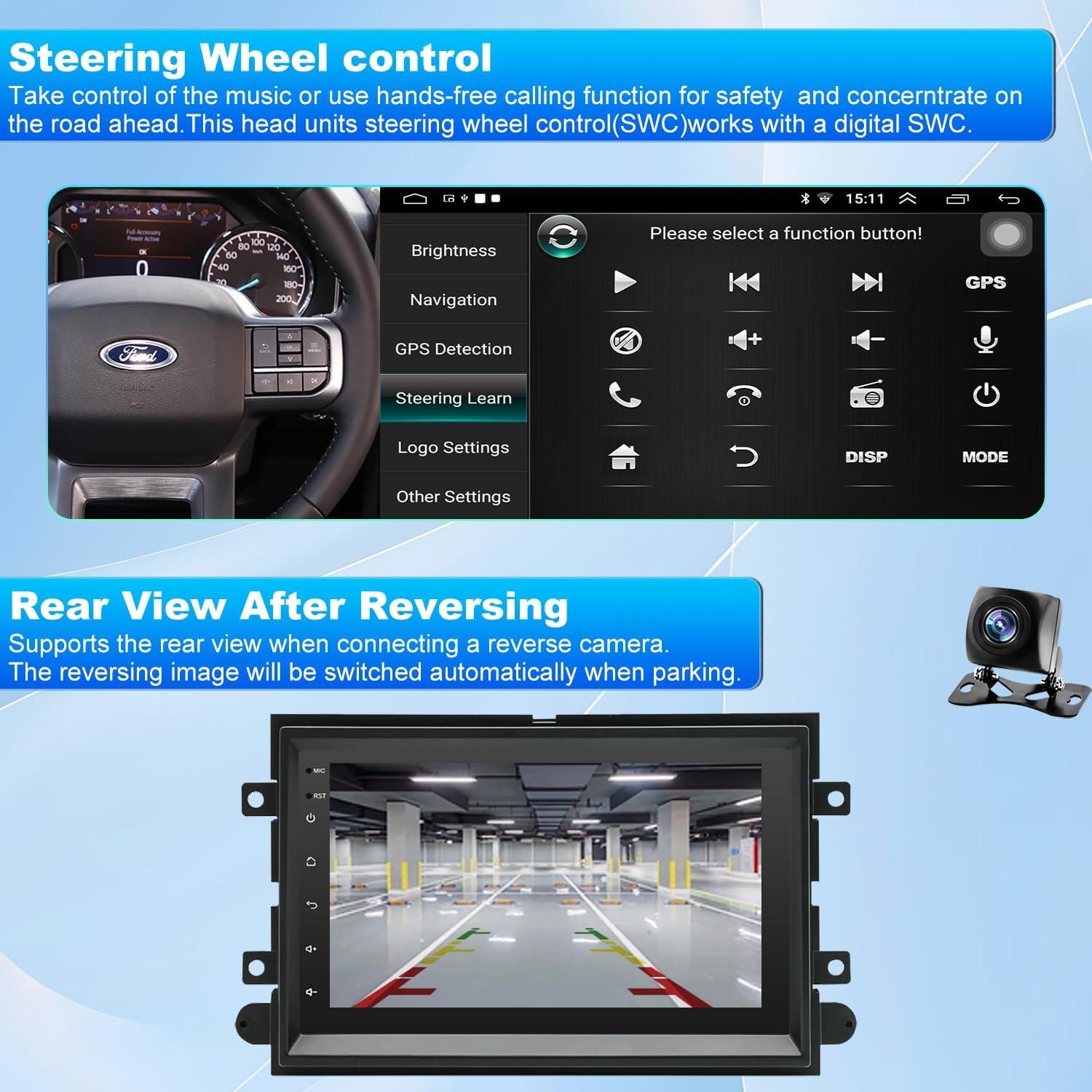 Radio de Coche Android 7" iCarSEPTON para Ford F150 F250 F350