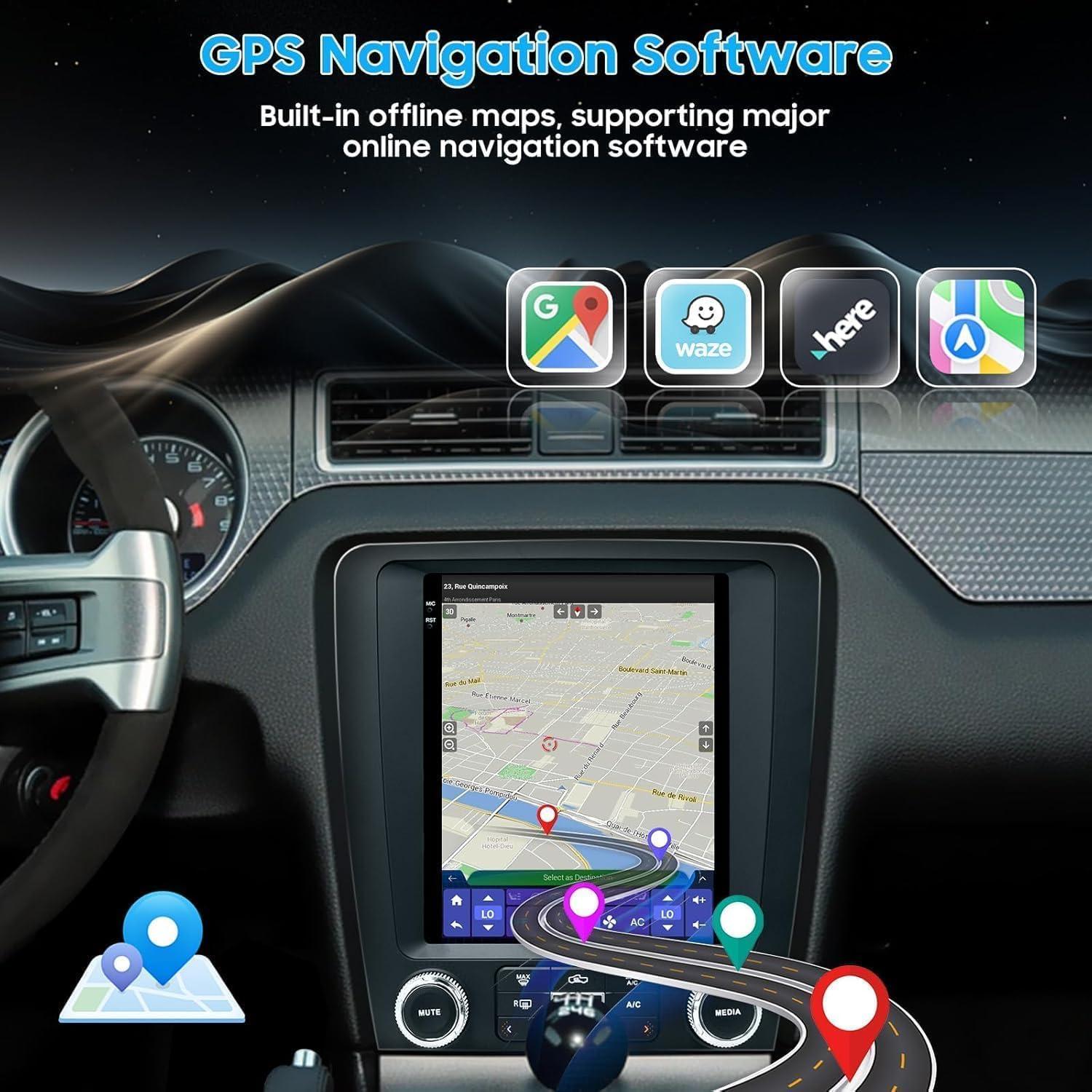 Estéreo de Coche PALYXIU para Ford Mustang 2010-2014, Pantalla 9.7"