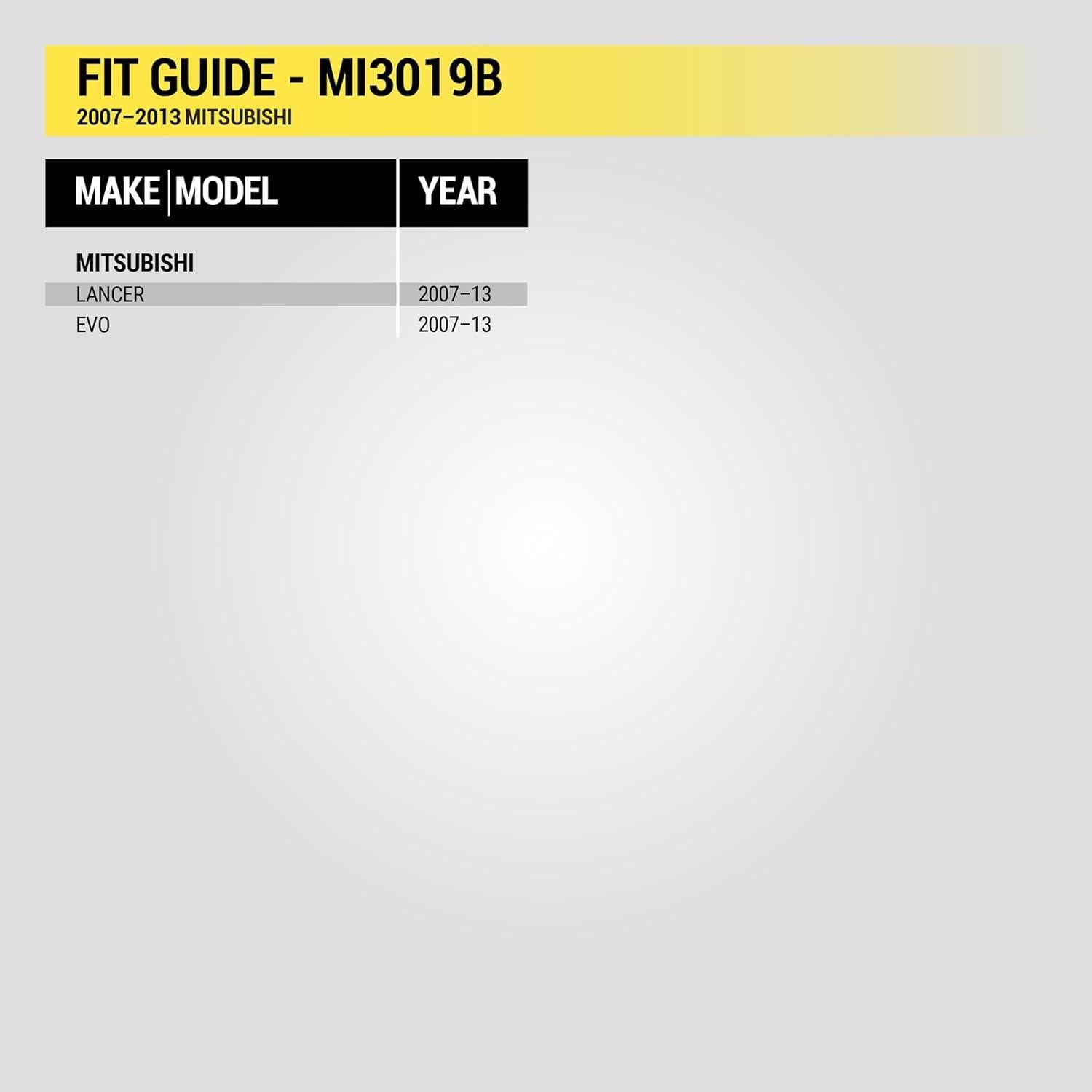 Kit de Instalación de Radio Doble DIN Scosche MI3019B para Mitsubishi 2007-2013