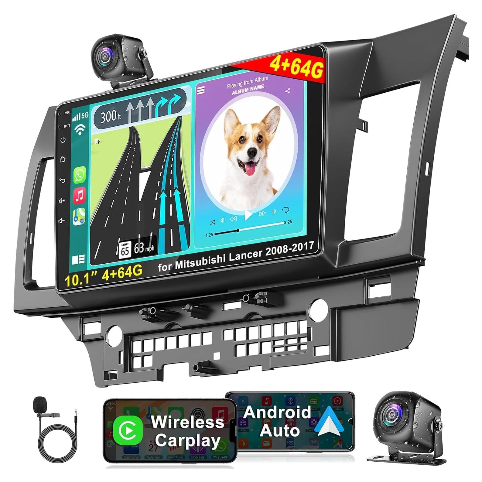 Radio de Coche Android 13 Electrosmart 10.1" para Mitsubishi Lancer 2008-2017