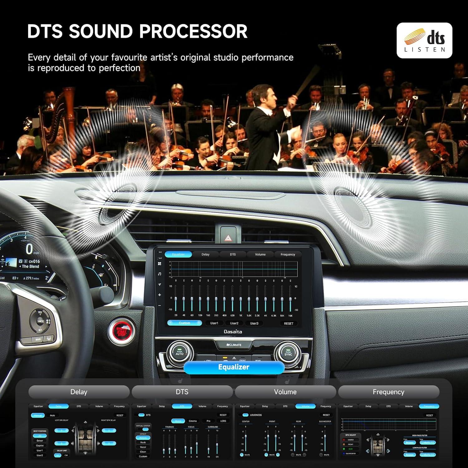 Estéreo Android 13 Dasaita para Honda Civic 2015-2022 9"