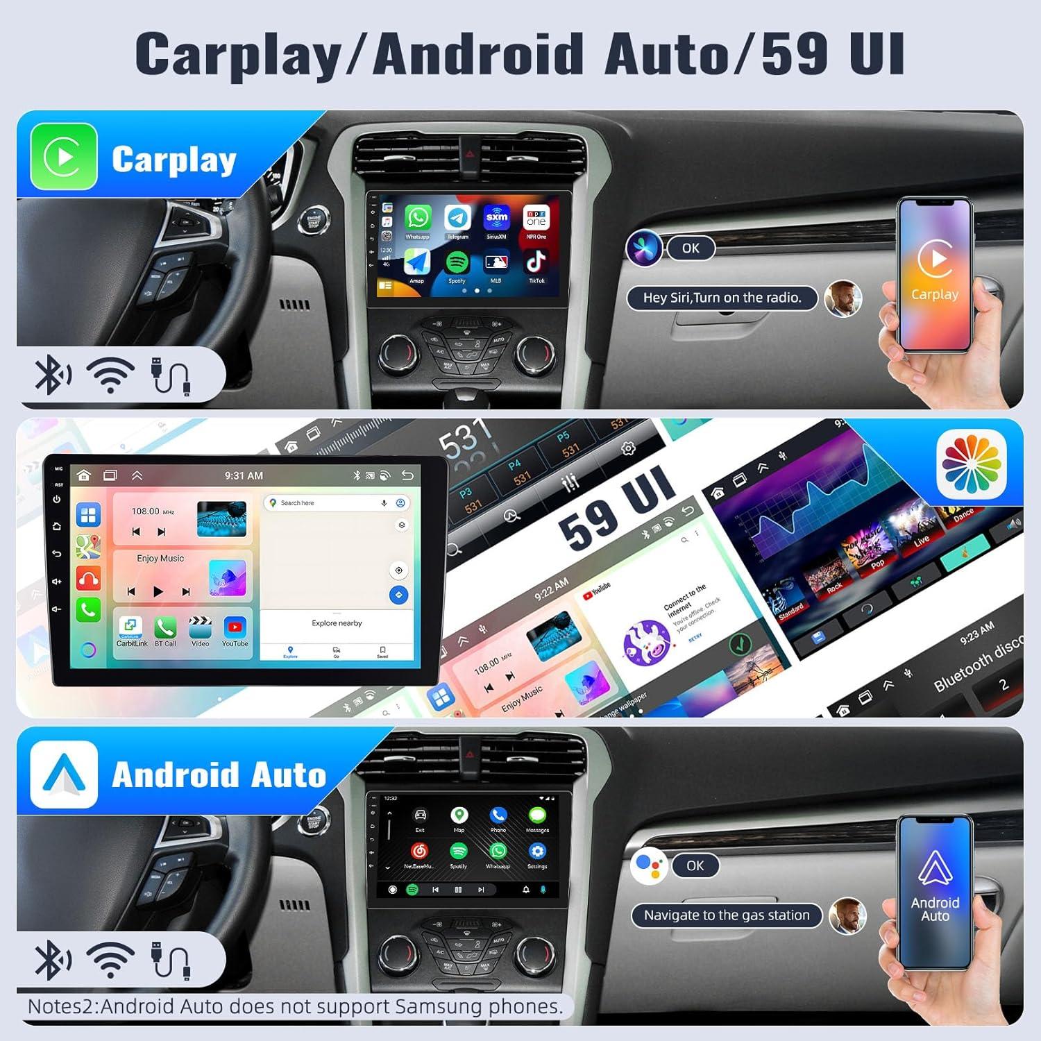 Estéreo de Coche SIXWIN Android 13 9" para Ford Fusion 2013-2019