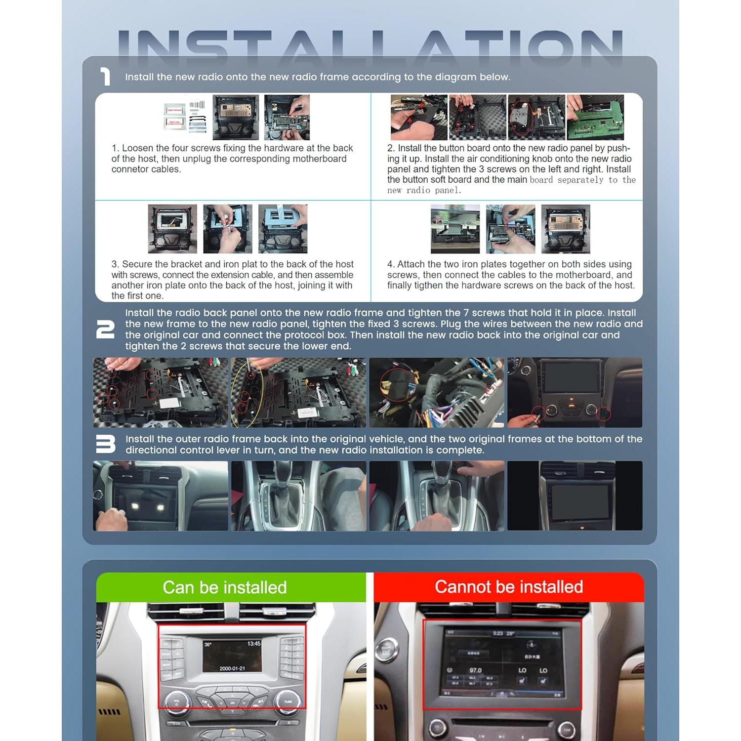 Estéreo de Coche Android Rimoody 4G+64G para Ford 2013-2019