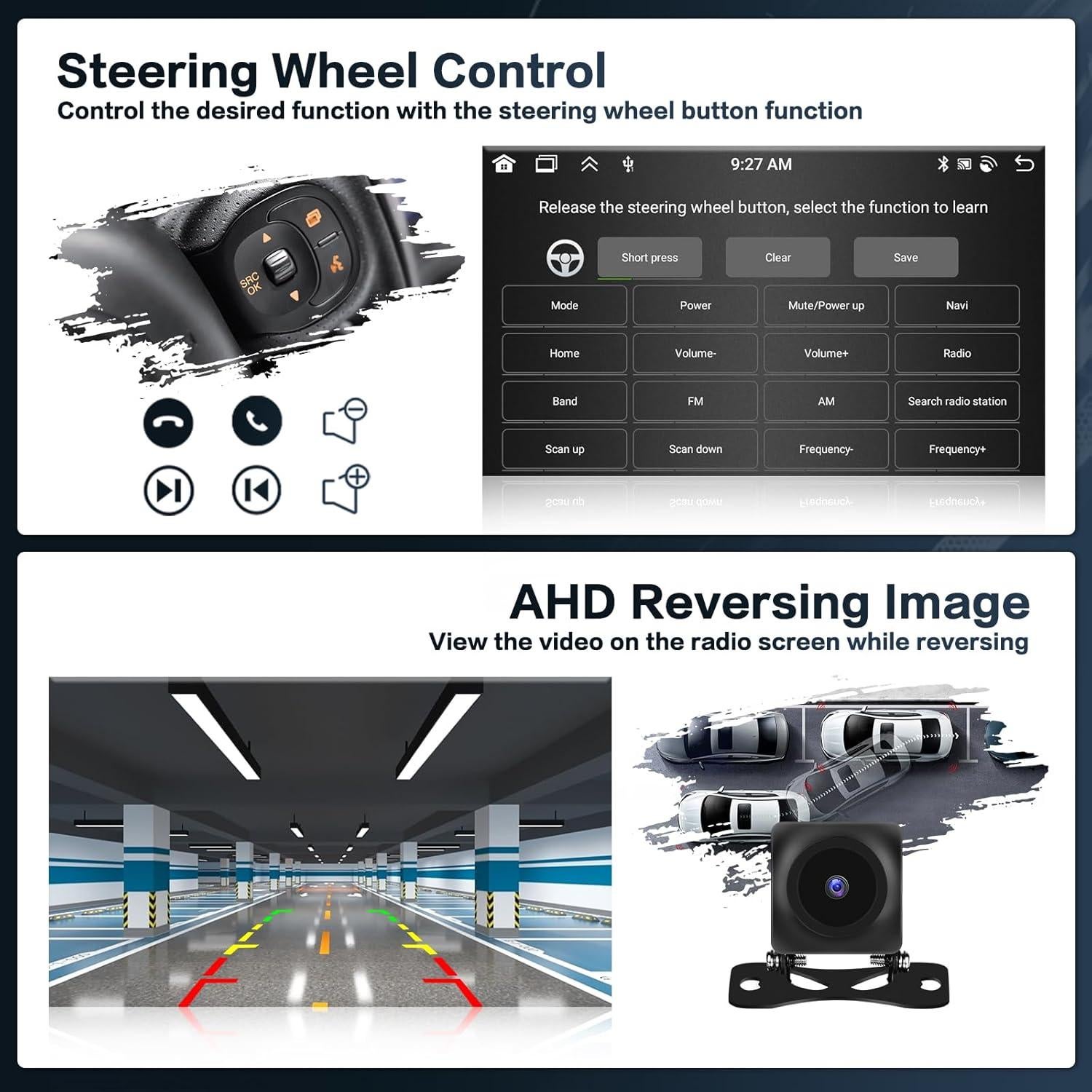 Radio Android 9" 4GB 64GB Inefala para Honda Civic 2016-2021