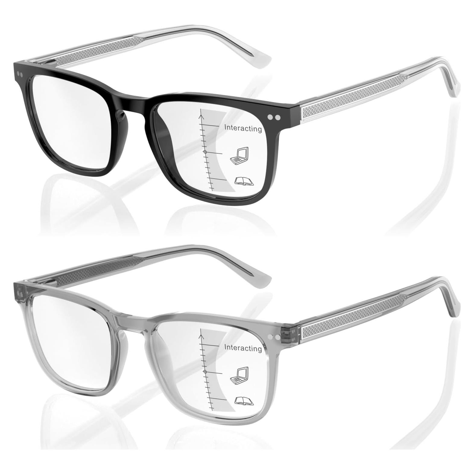 Gafas de lectura multifocal progresivas Metal 2.5x 2 unidades