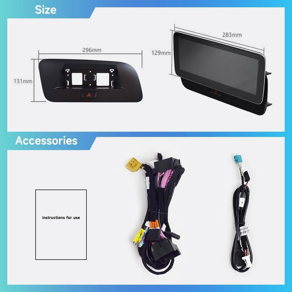 Estéreo de Automóvil ZBARK Android Auto 10.25" para Audi Q5 2010-2018