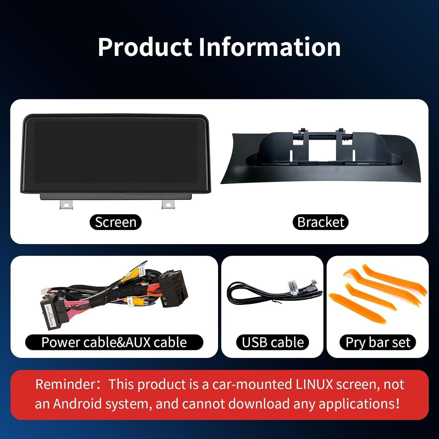 Pantalla Táctil Inalámbrica 10.25" Barggn para BMW X3/X4 NBT