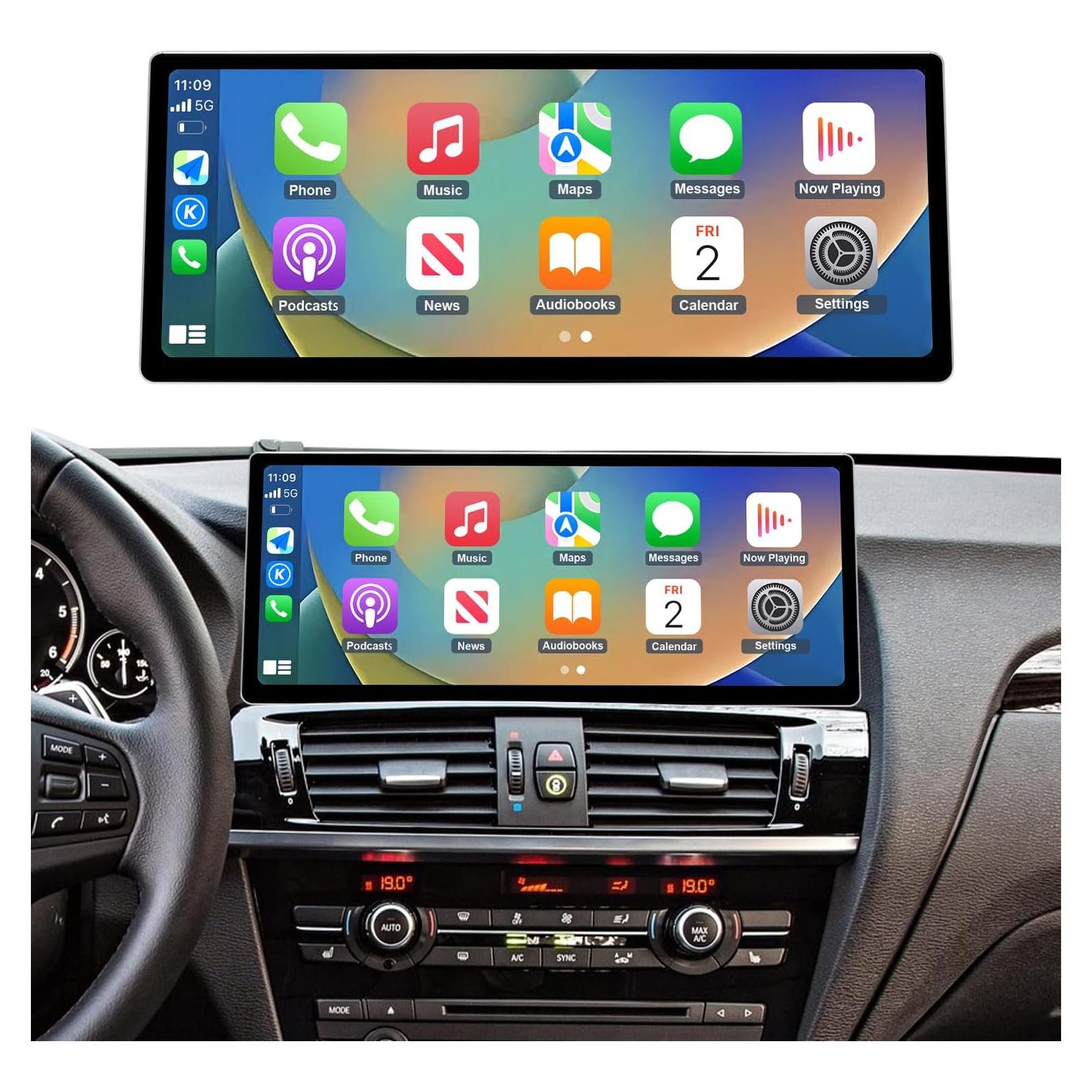 Pantalla Táctil CarPlay Road Top 12.3" para BMW X3/X4 2014-2016