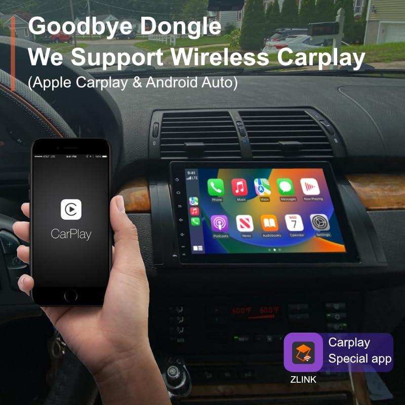 Estéreo de Coche Amaseaudio Android 14 [4+64GB] para BMW X5 E53