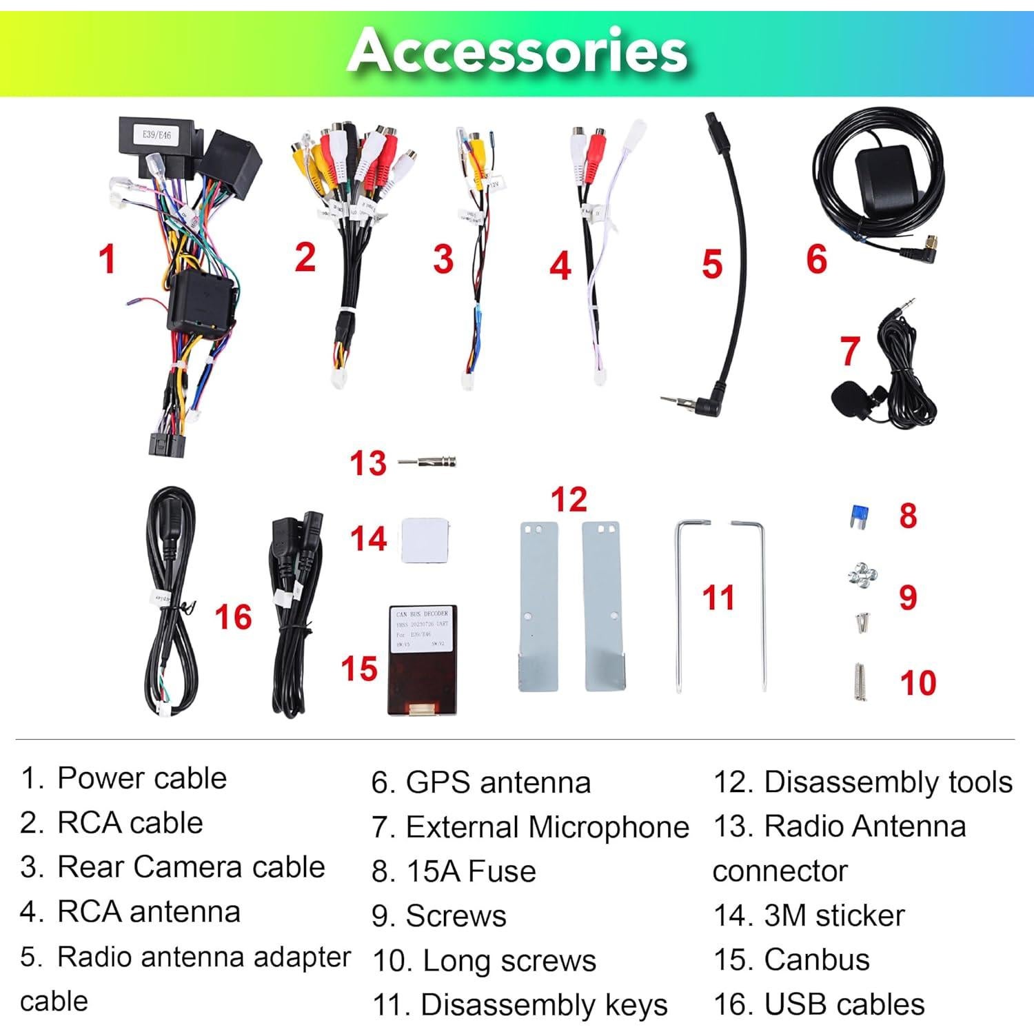 Estéreo de Coche Amaseaudio Android 14 [4+64GB] para BMW X5 E53