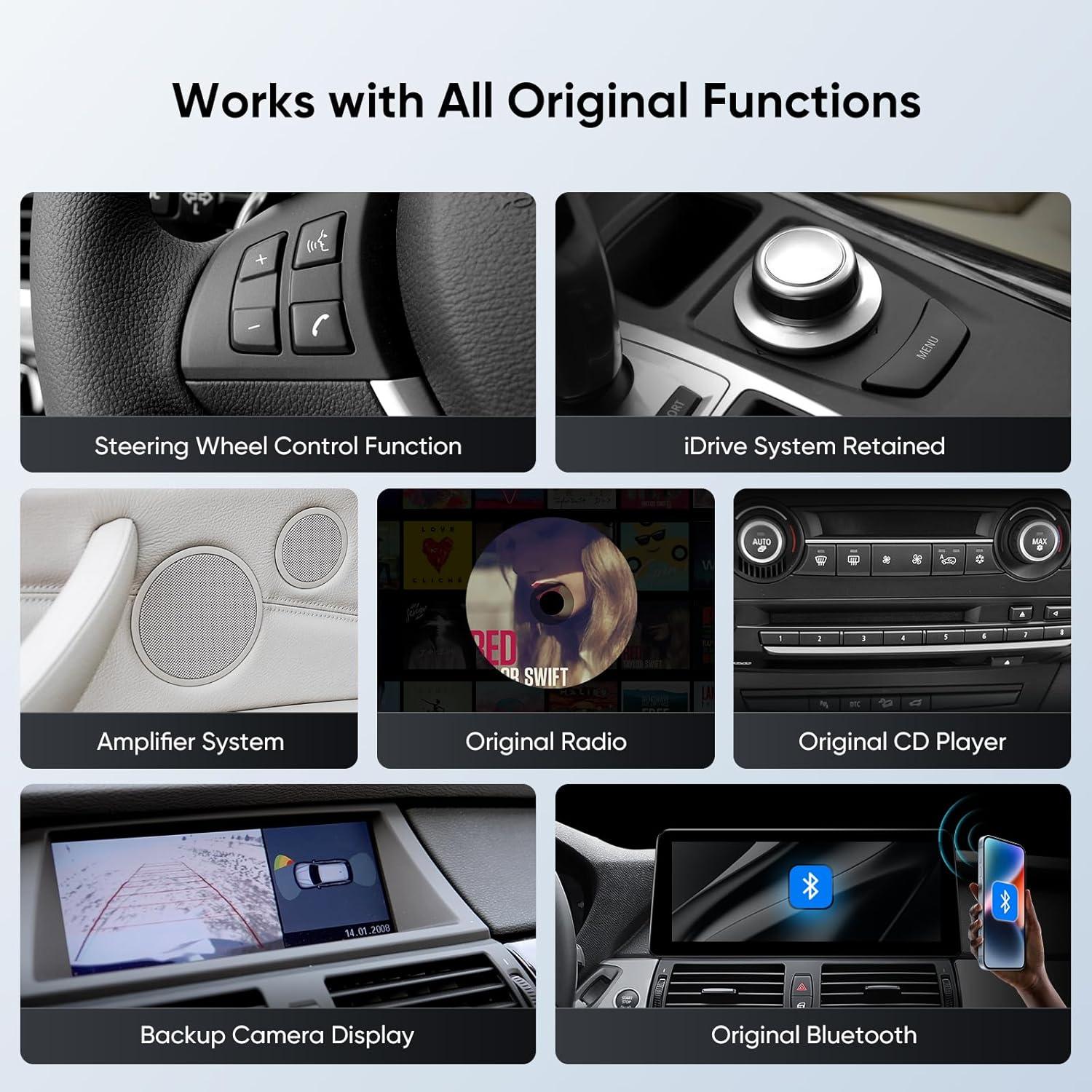 Estéreo de Coche GTRUI 12.3" para BMW X5 X6 E70 E71 CCC