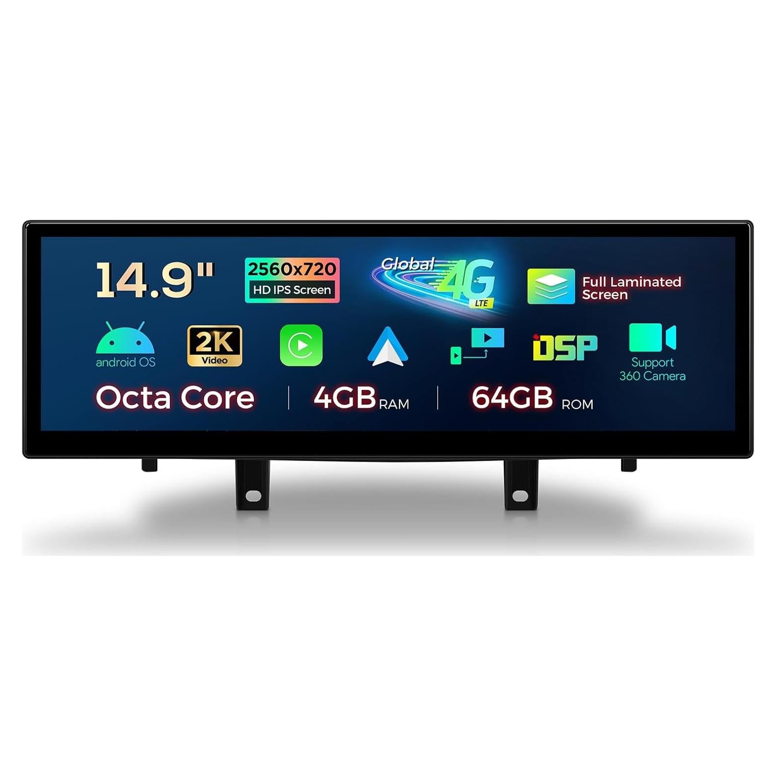 Estéreo de Coche XTRONS Android 14 14.9" para BMW X5/X6 4G LTE