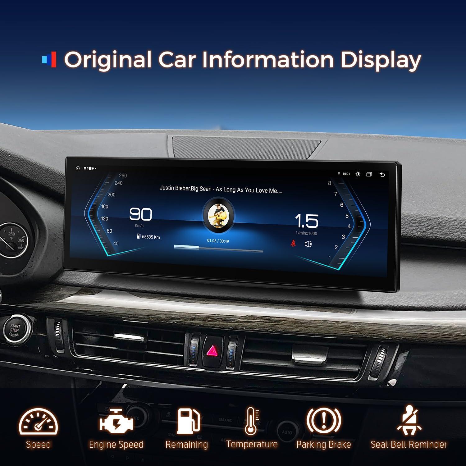 Estéreo de Coche XTRONS Android 14 14.9" para BMW X5/X6 4G LTE