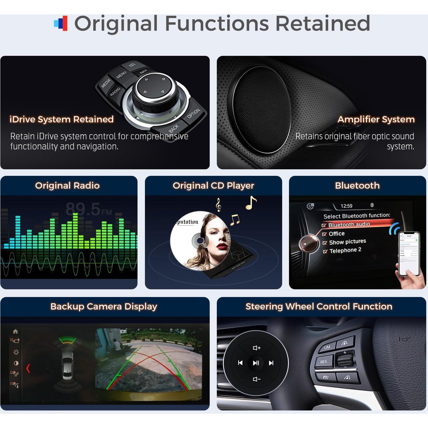 Estéreo de Coche XTRONS Android 14 14.9" para BMW X5/X6 4G LTE