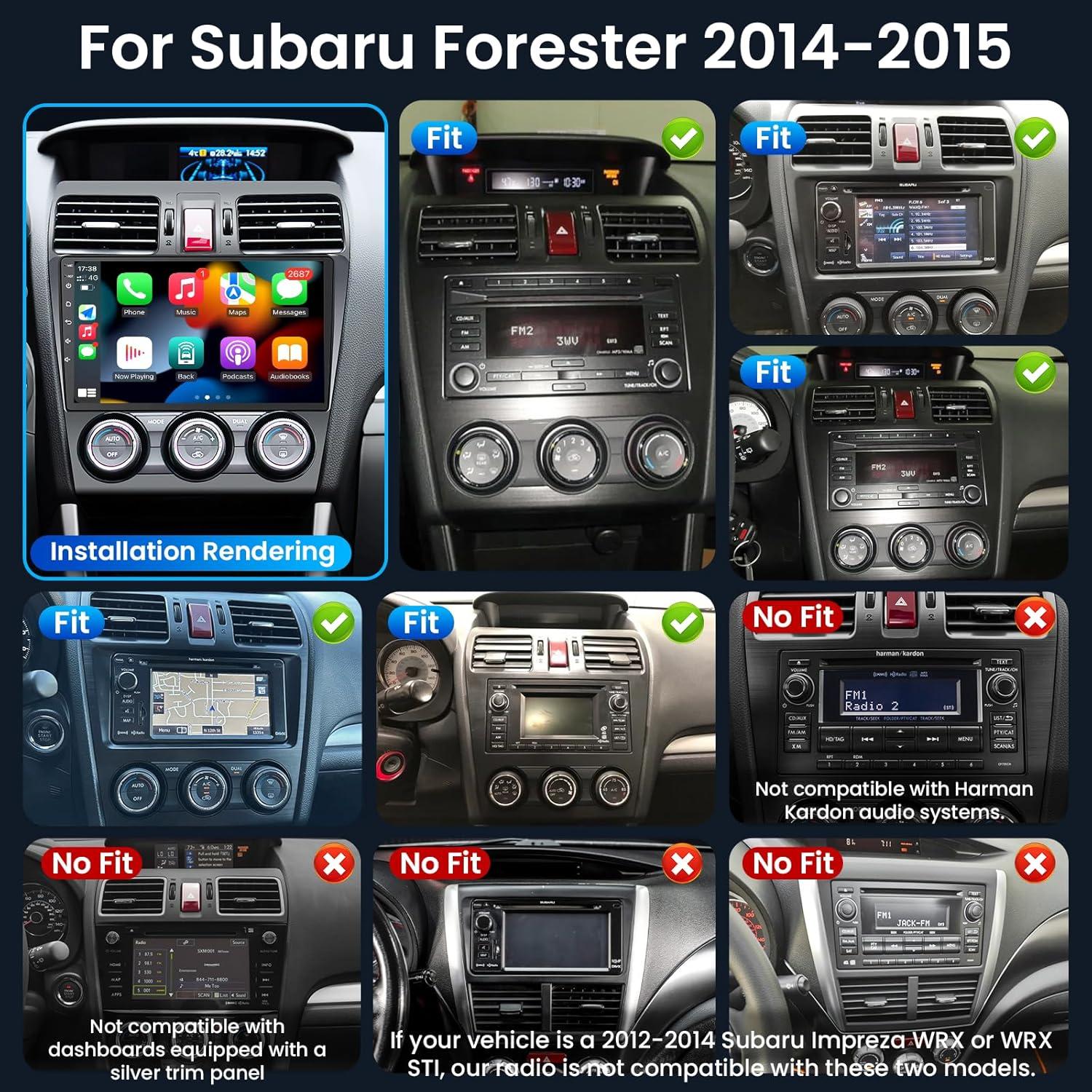 Radio de Coche 4Core 64GB para Subaru Forester WRX 2014-2015