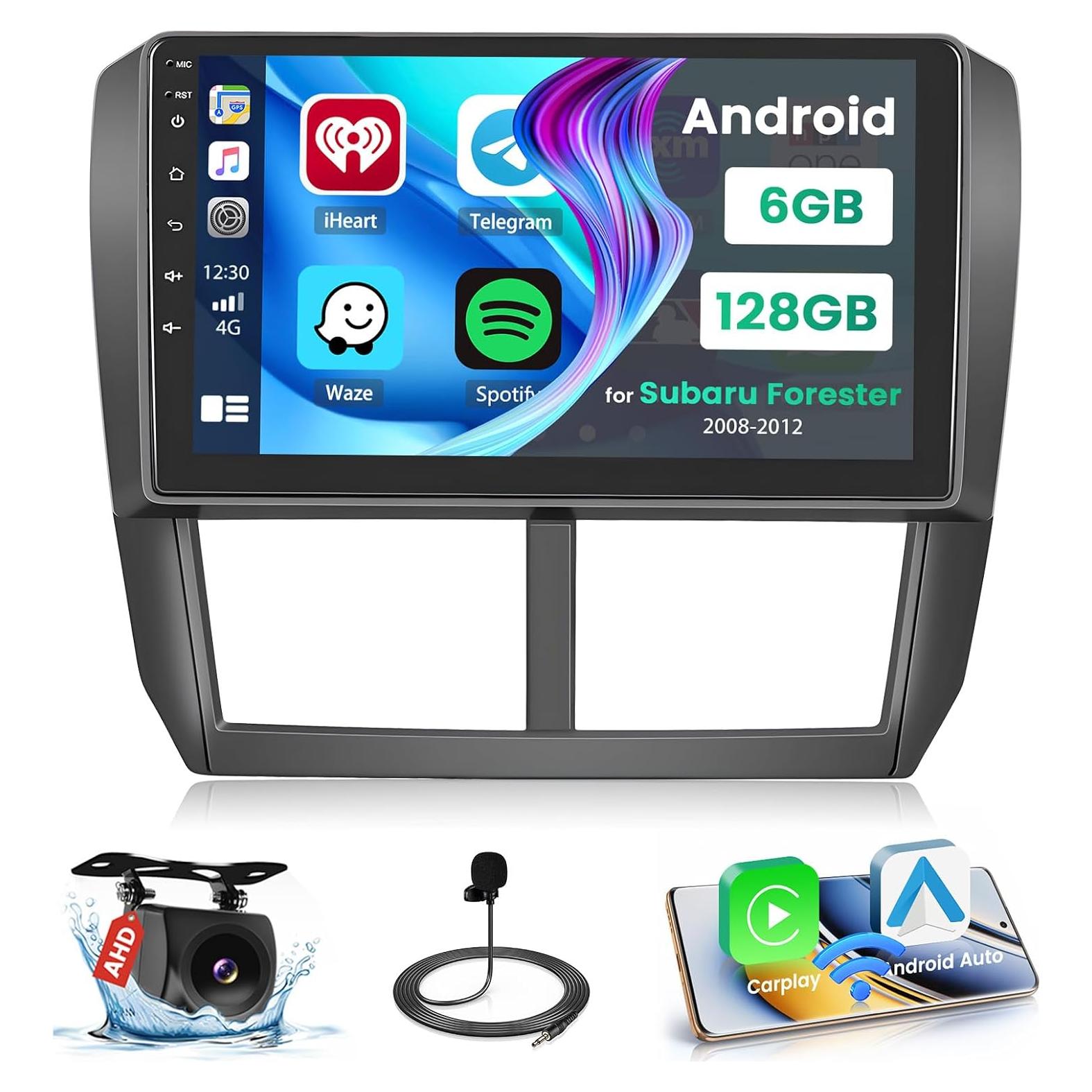 Estéreo Android 15 Hikity 9" para Subaru Forester 2008-2012
