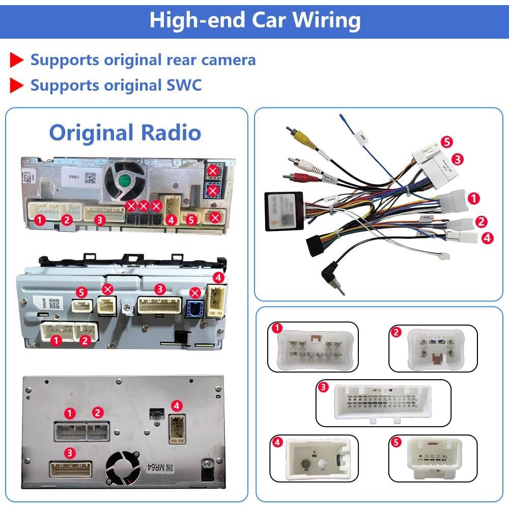 Estéreo de Coche Junsun para Subaru Forester 2013-2015, 9" HD