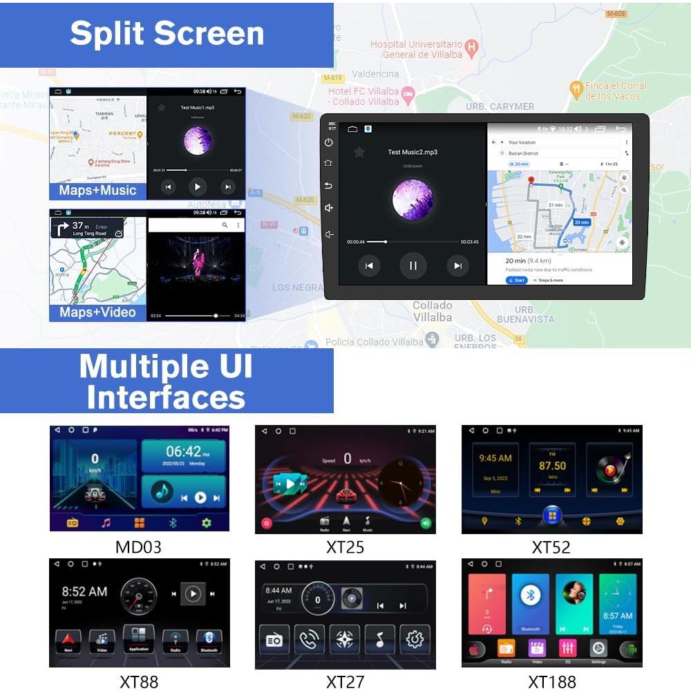 Estéreo de Coche Junsun para Subaru Forester 2013-2015, 9" HD