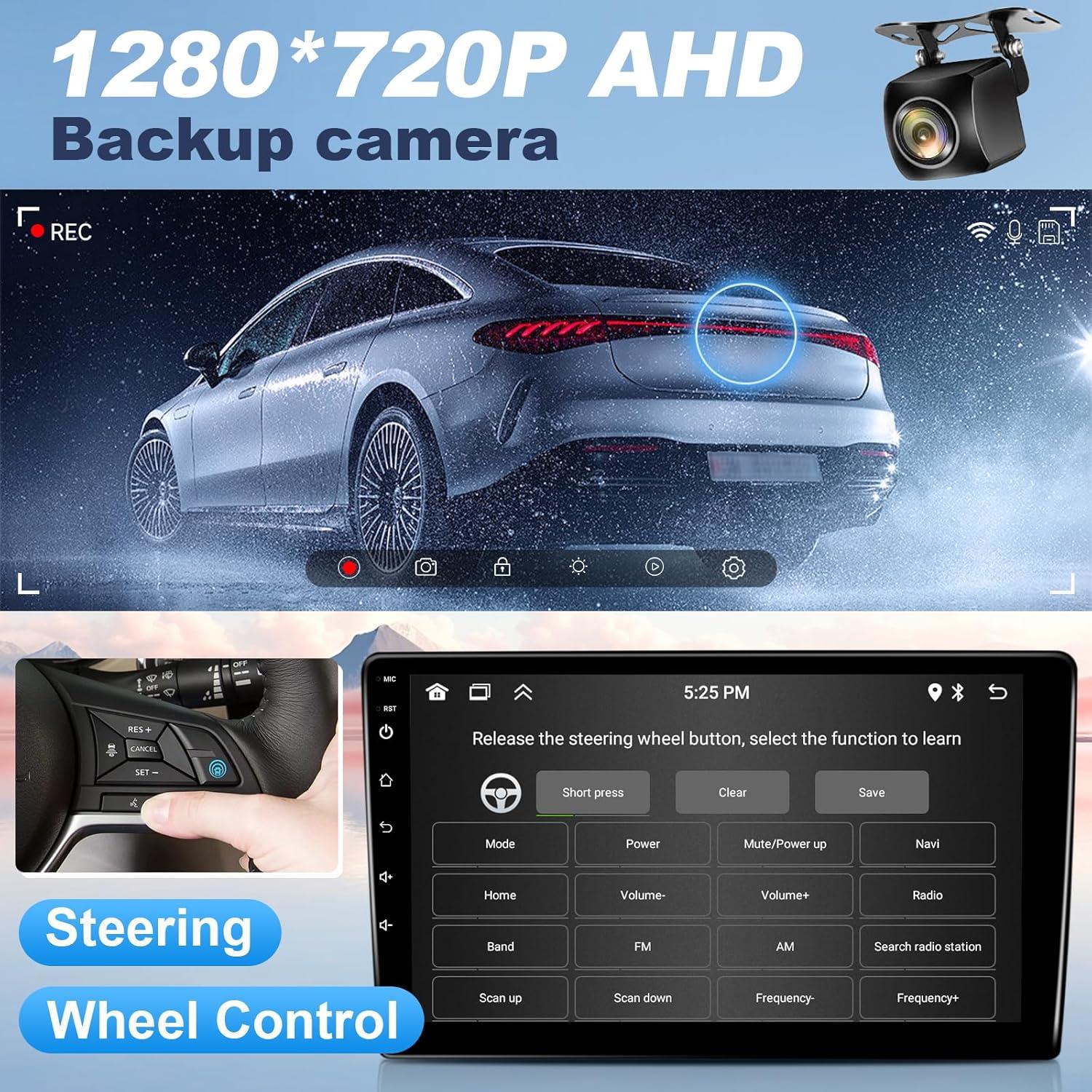 Estéreo de coche Leadfan para Subaru Forester 2008-2012 y Impreza WRX 2007-2011, 9" Pantalla táctil, CarPlay, Android Auto, GPS, Bluetooth