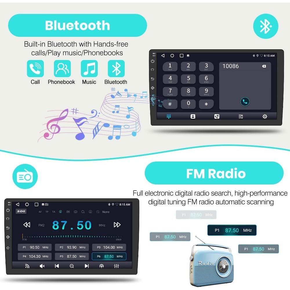 Radio de Coche Android 13 AWESAFE 9" para Subaru 2015-2018