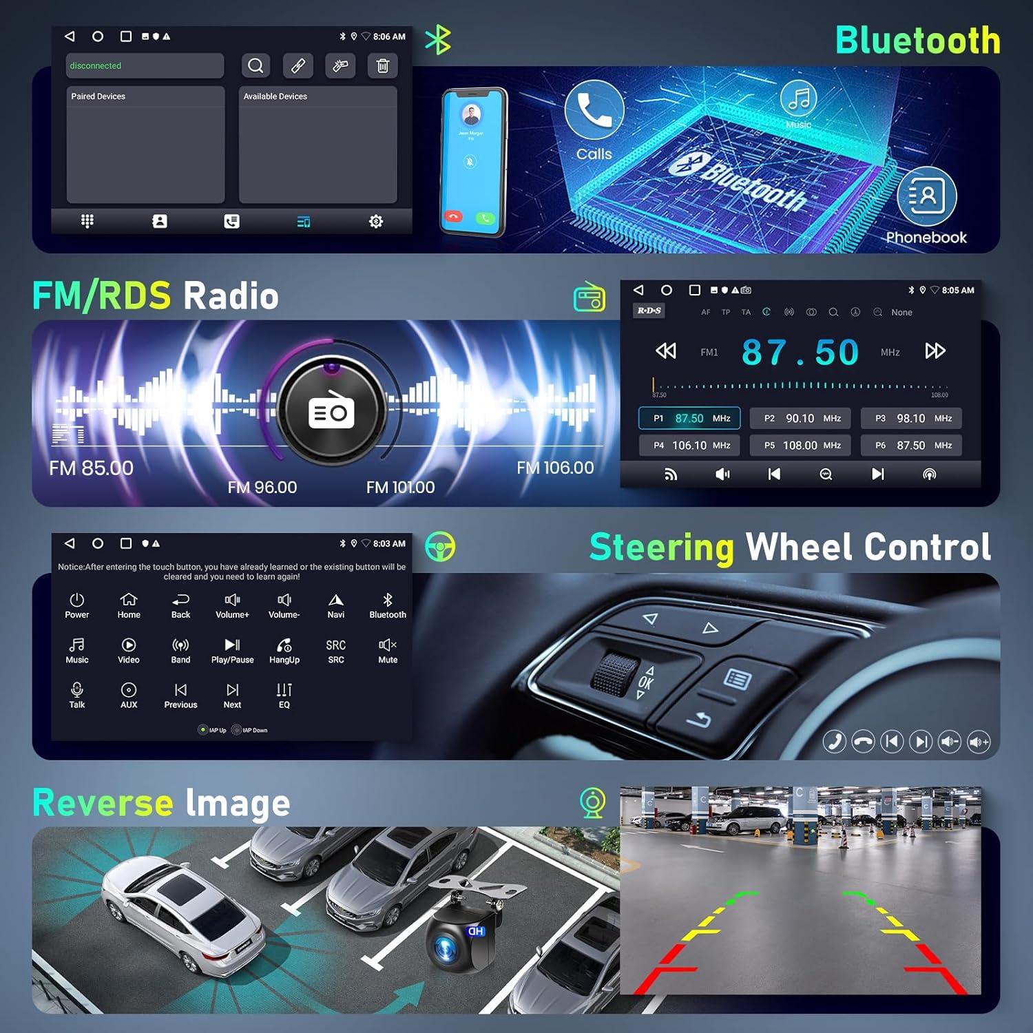 Estéreo de Coche Hodozzy Android 7" para VW Jetta Passat Golf