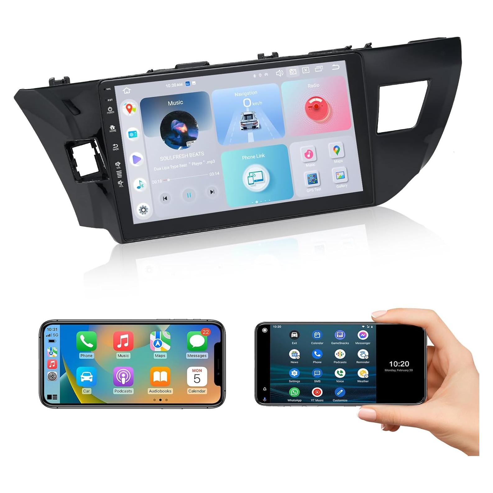 Estéreo Android 12 Roadanvi 10.2" para Toyota Corolla 2014-2016