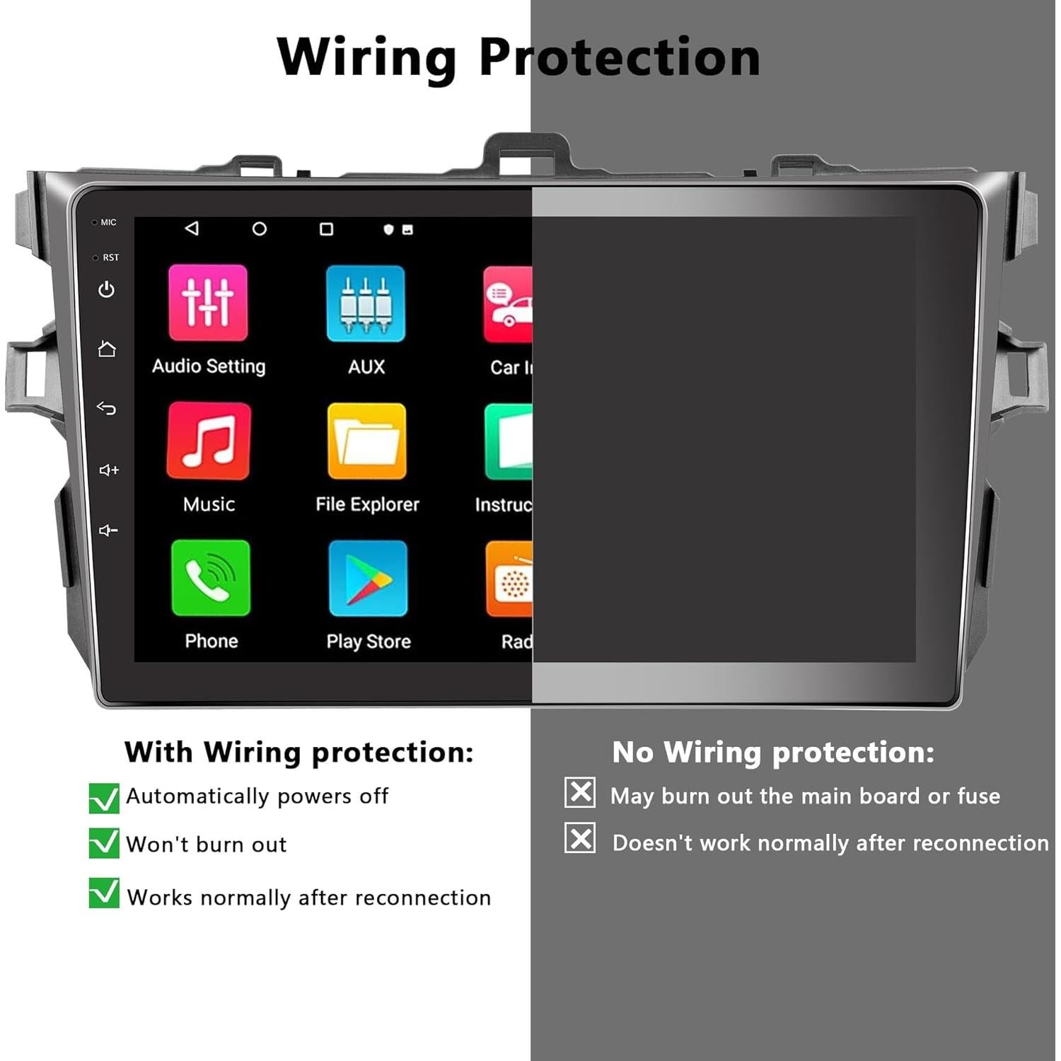 Estéreo de Coche Reakosound para Toyota Corolla 2007-2012