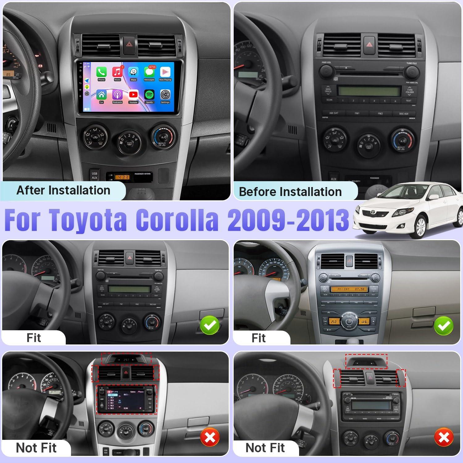 Radio de Coche Android Naifay para Toyota Corolla 2009-2013