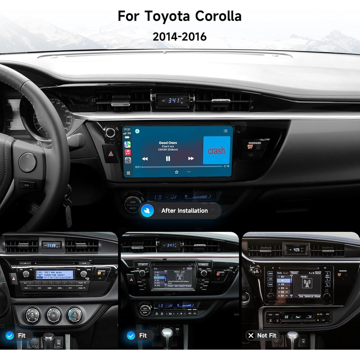 Radio Estéreo Android 13 Dasaita para Toyota Corolla 2014-2016