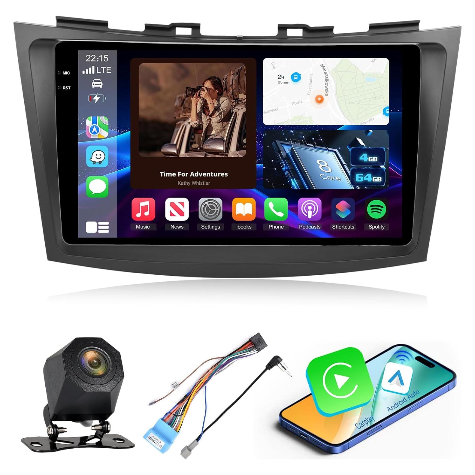Estéreo de coche Android 15 EKAT 9" para Suzuki Swift 2011-2015