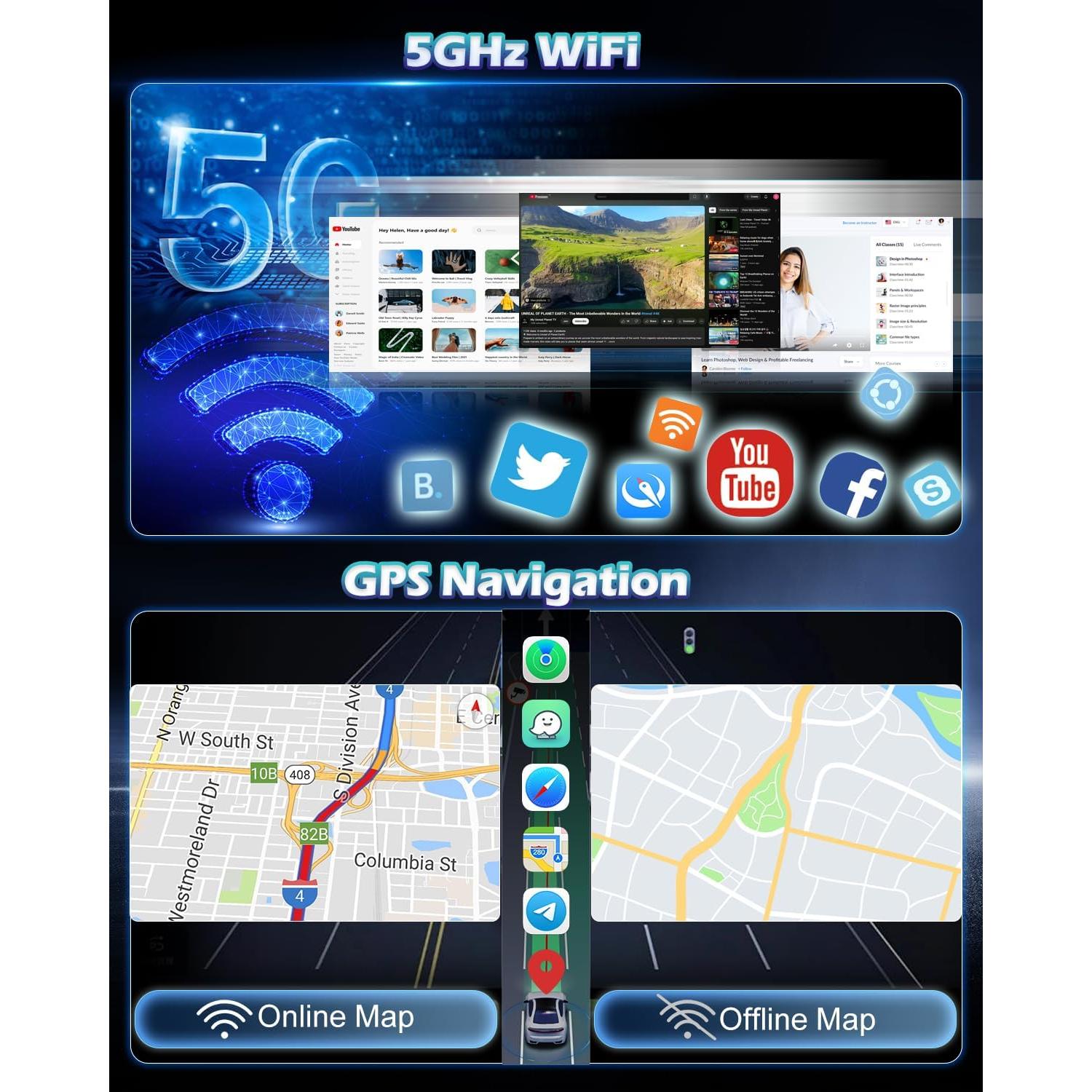 Estéreo de coche Android 15 EKAT 9" para Suzuki Swift 2011-2015