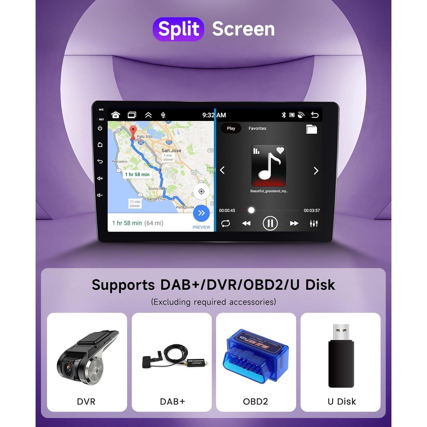 Estéreo de coche Rimoody 9" Android 8 núcleos 6GB+128GB para Suzuki Swift 2011-2017