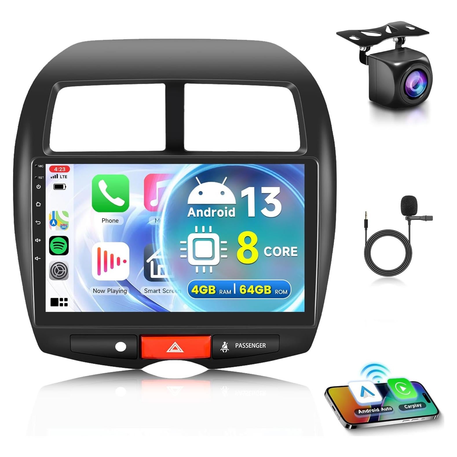 Estéreo de coche Rimoody 10.1" Android 8 núcleos para Mitsubishi