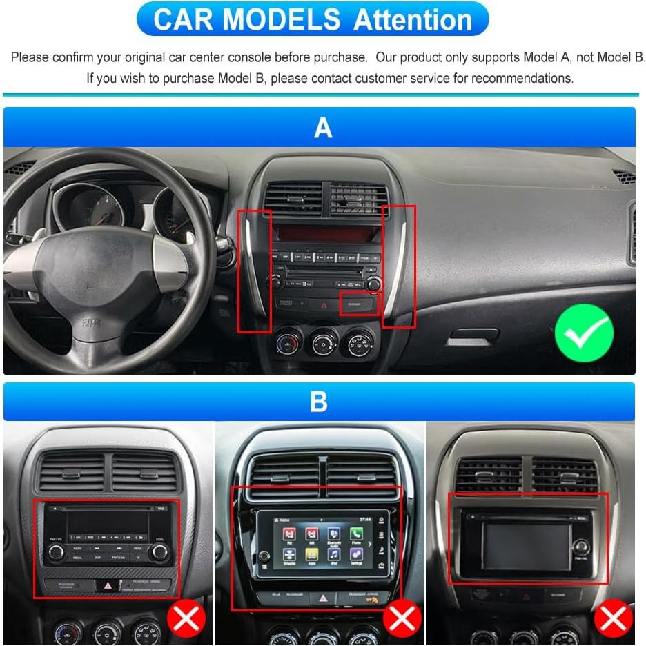 Estéreo de coche Rimoody 10.1" Android 8 núcleos para Mitsubishi