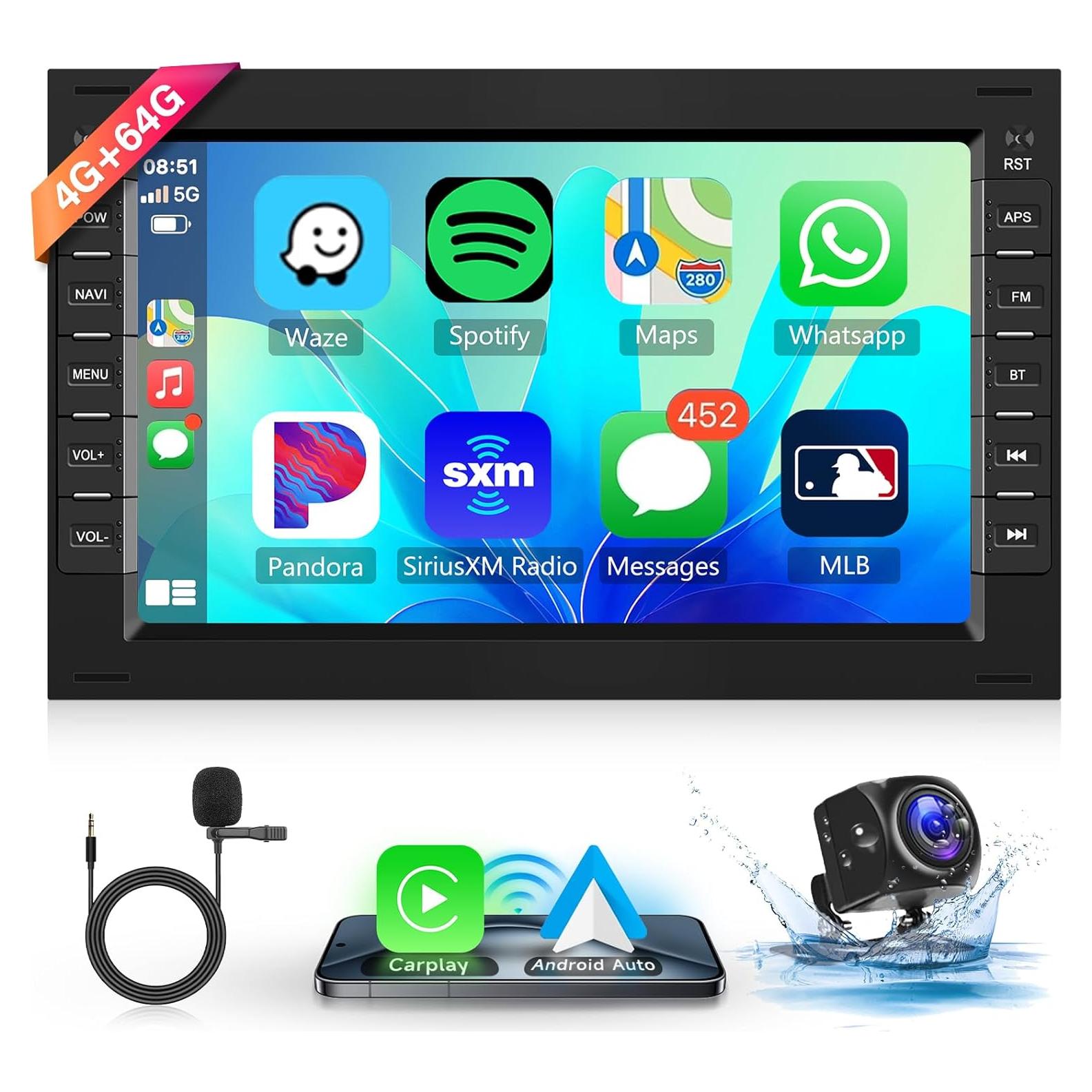 Estéreo de Coche Hodozzy 7" Android 13 4GB+64GB VW T5 Golf