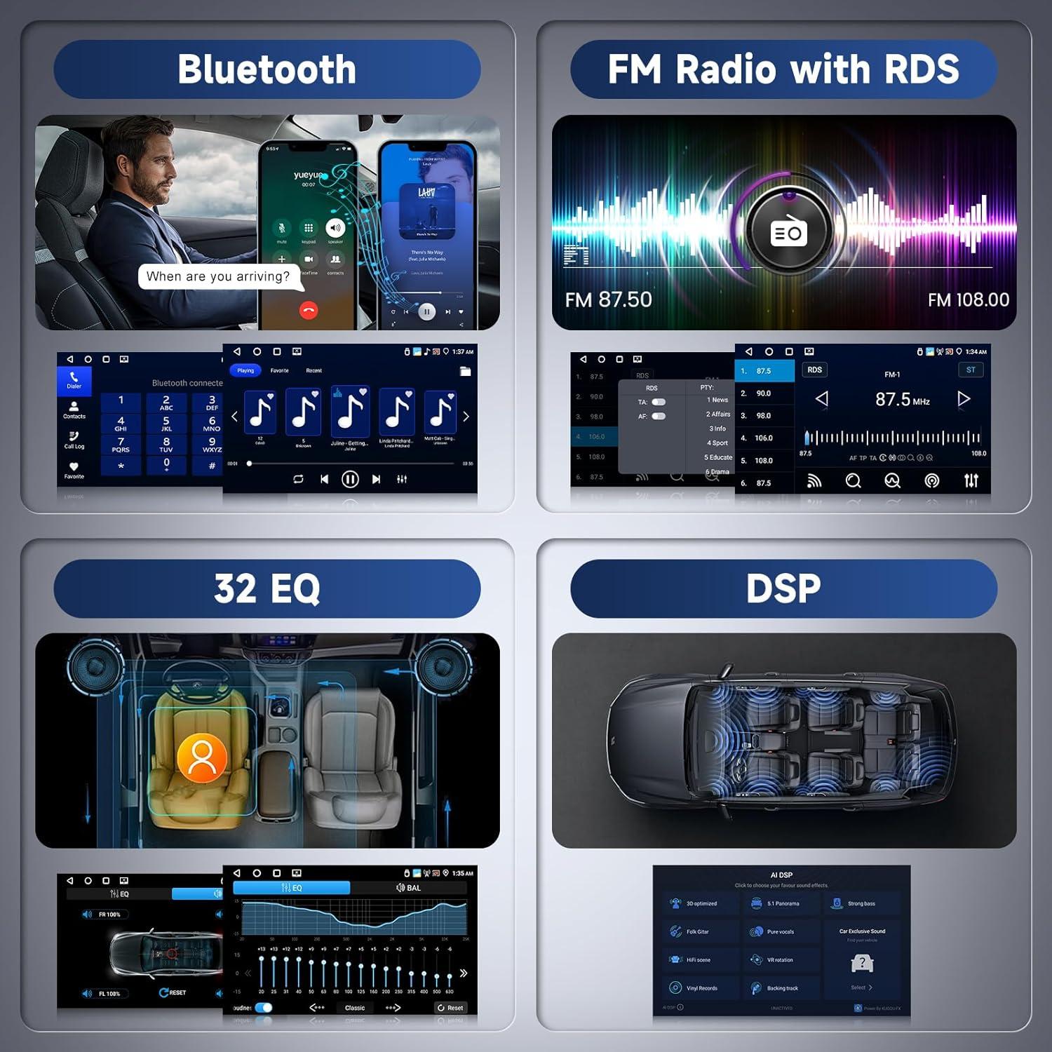 Estéreo de Coche Hodozzy 7" Android 13 4GB+64GB VW T5 Golf