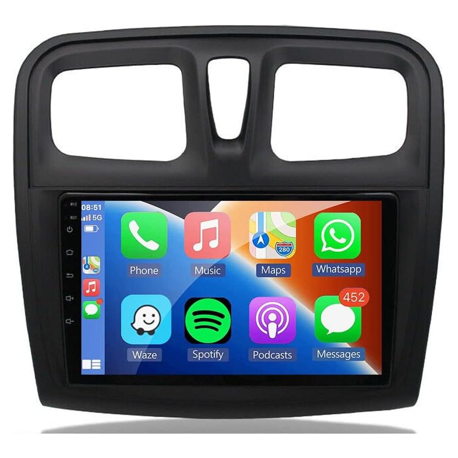 Estéreo de Coche GOJOHO para Renault Sandero 2014-2019 9" GPS