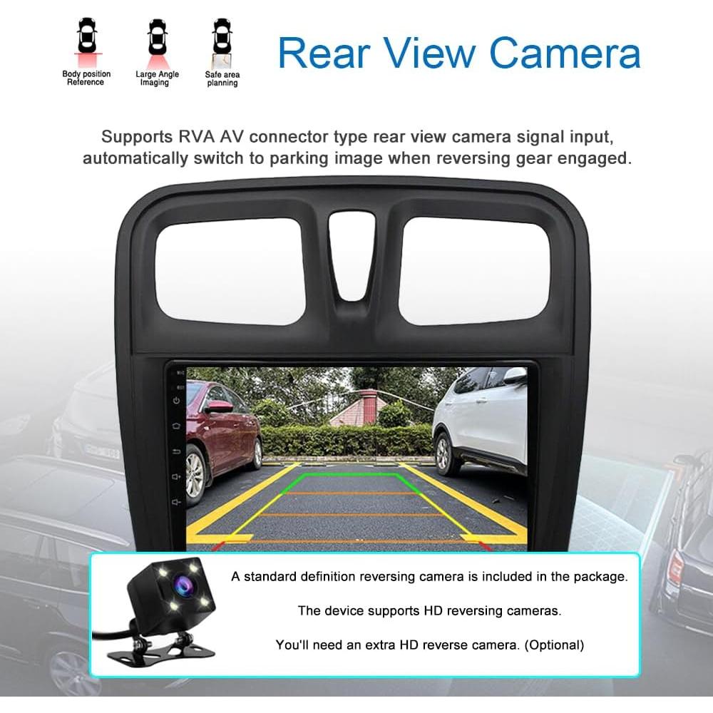 Estéreo de Coche GOJOHO para Renault Sandero 2014-2019 9" GPS