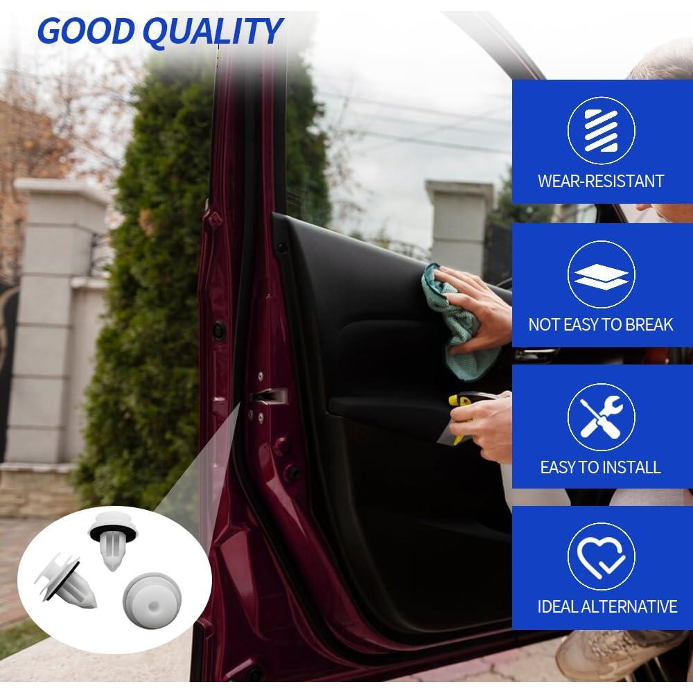 50 Clips de Retención de Panel de Puerta RGOAANC 1.3cm Nylon