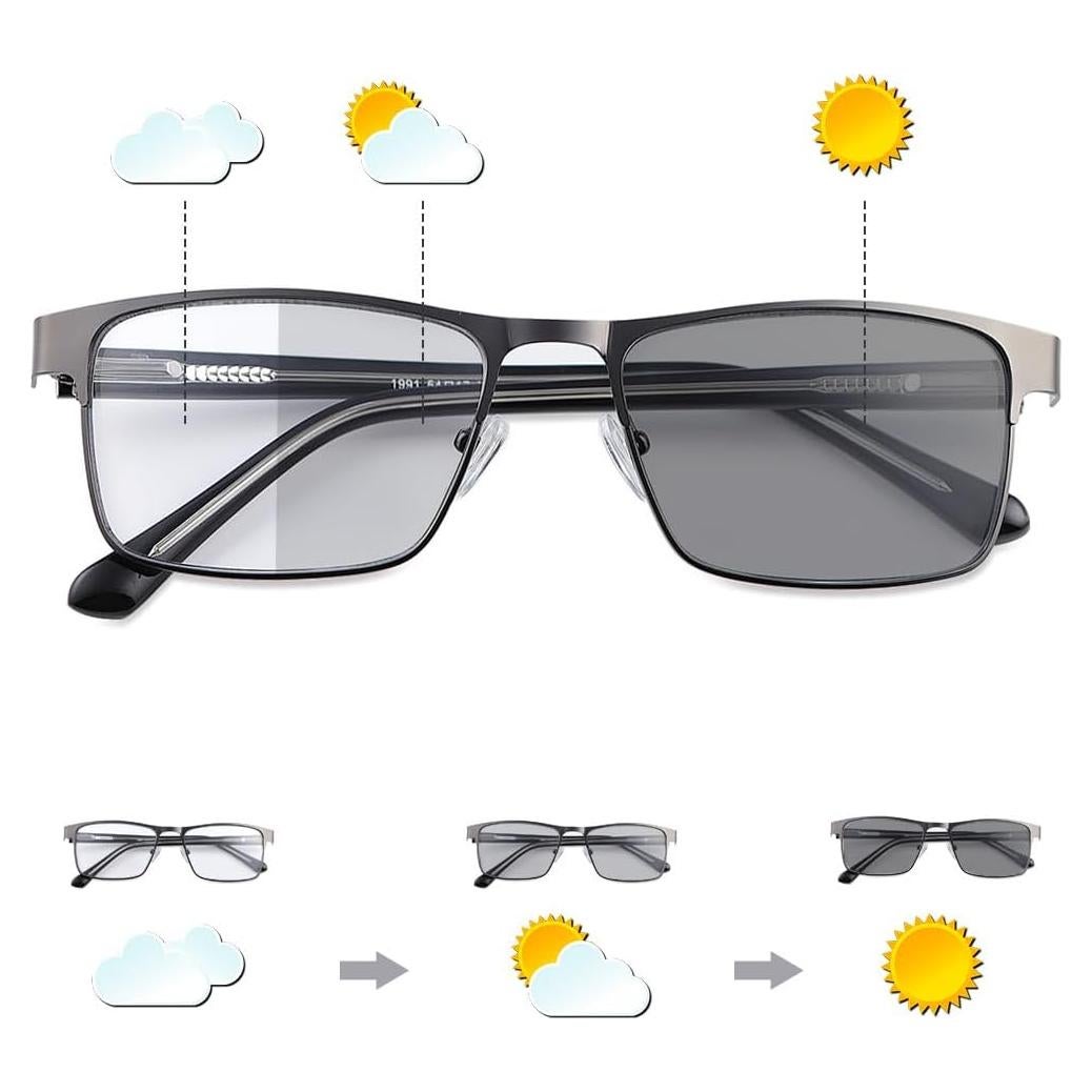 Gafas de Miopía YIMI Fotoquímicas UV400 Unisex Negros