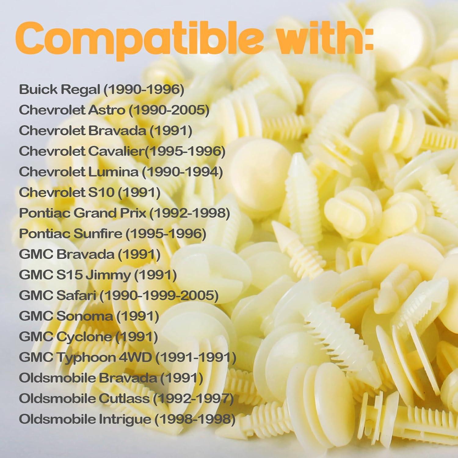 Xislet 120 Piezas Sujetadores de Panel de Puerta GM 10153057