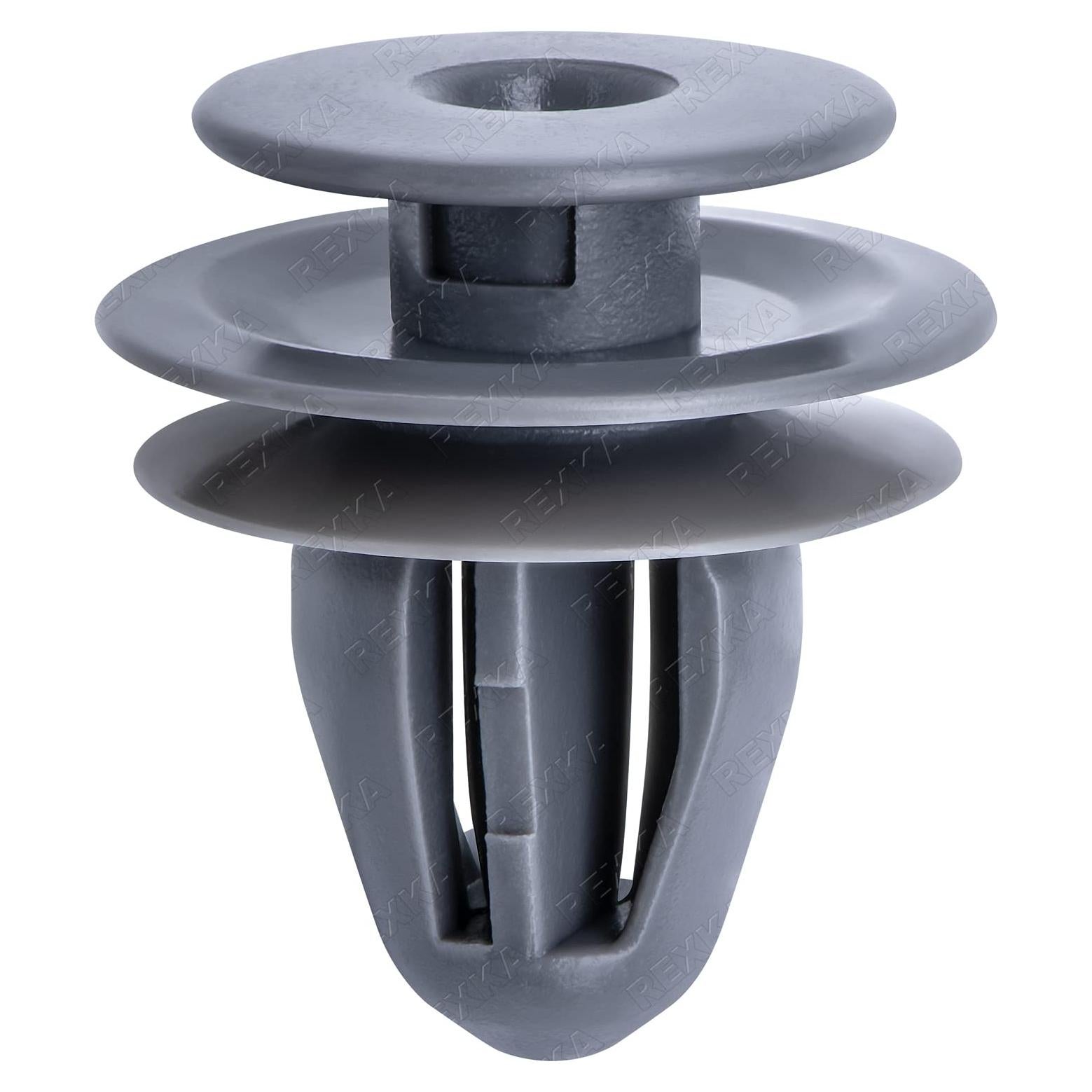 20 Clips de Retención de Panel de Puerta Nylon Gris Rexka para Honda Acura