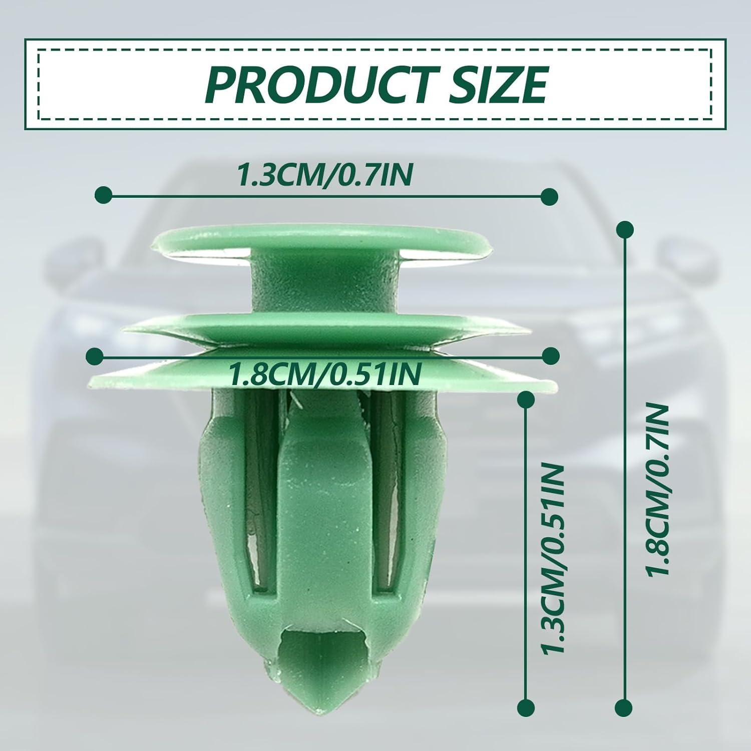 30 Clips de Panel de Puerta Interior Dunviku 91560-SZW-003
