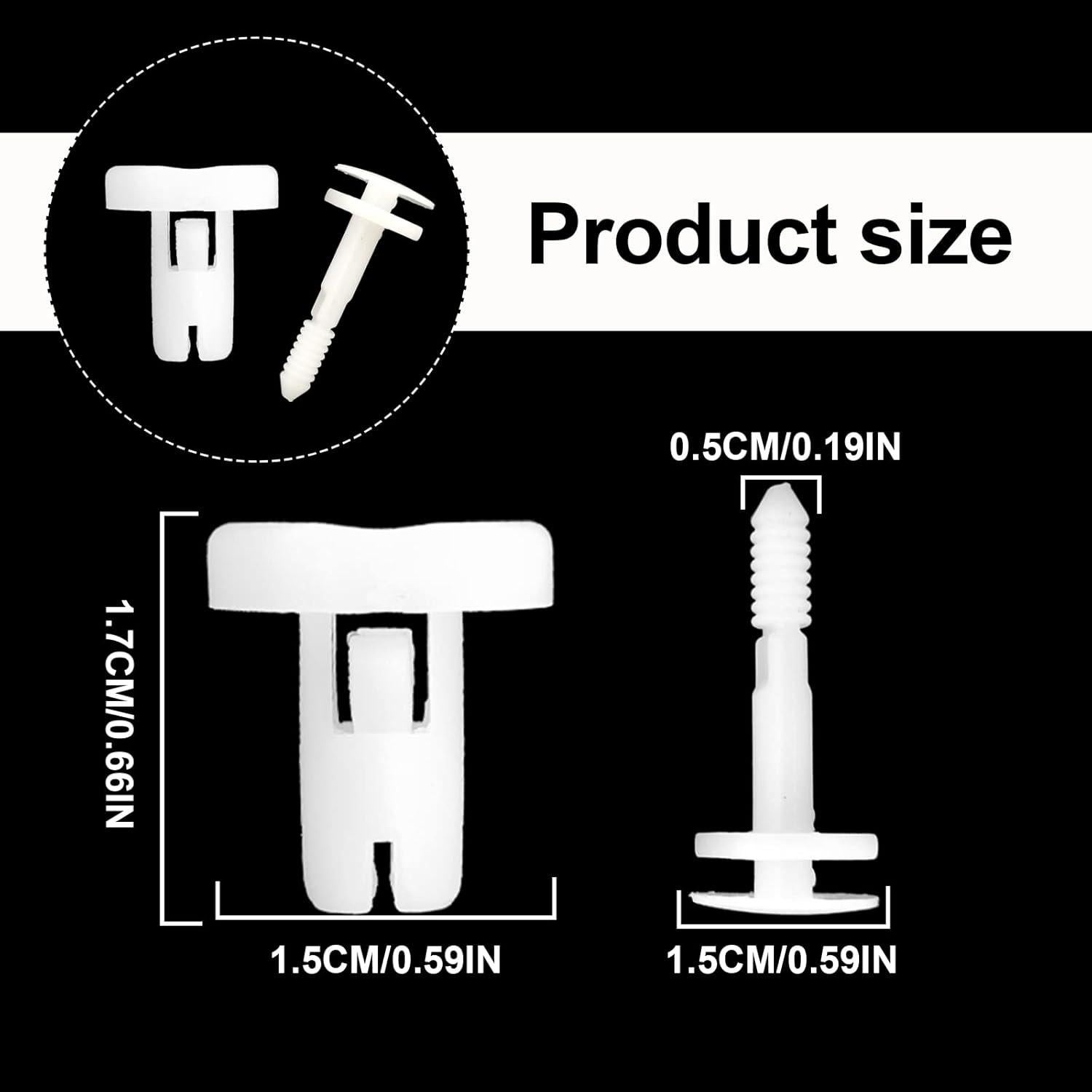 50 Clips de Retención de Panel de Puerta GM TOPCNOEM 15960325