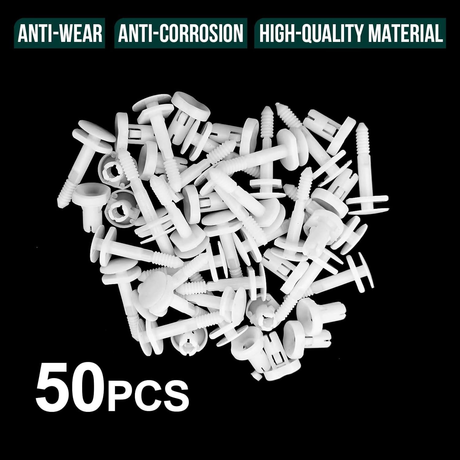 50 Clips de Retención de Panel de Puerta GM TOPCNOEM 15960325