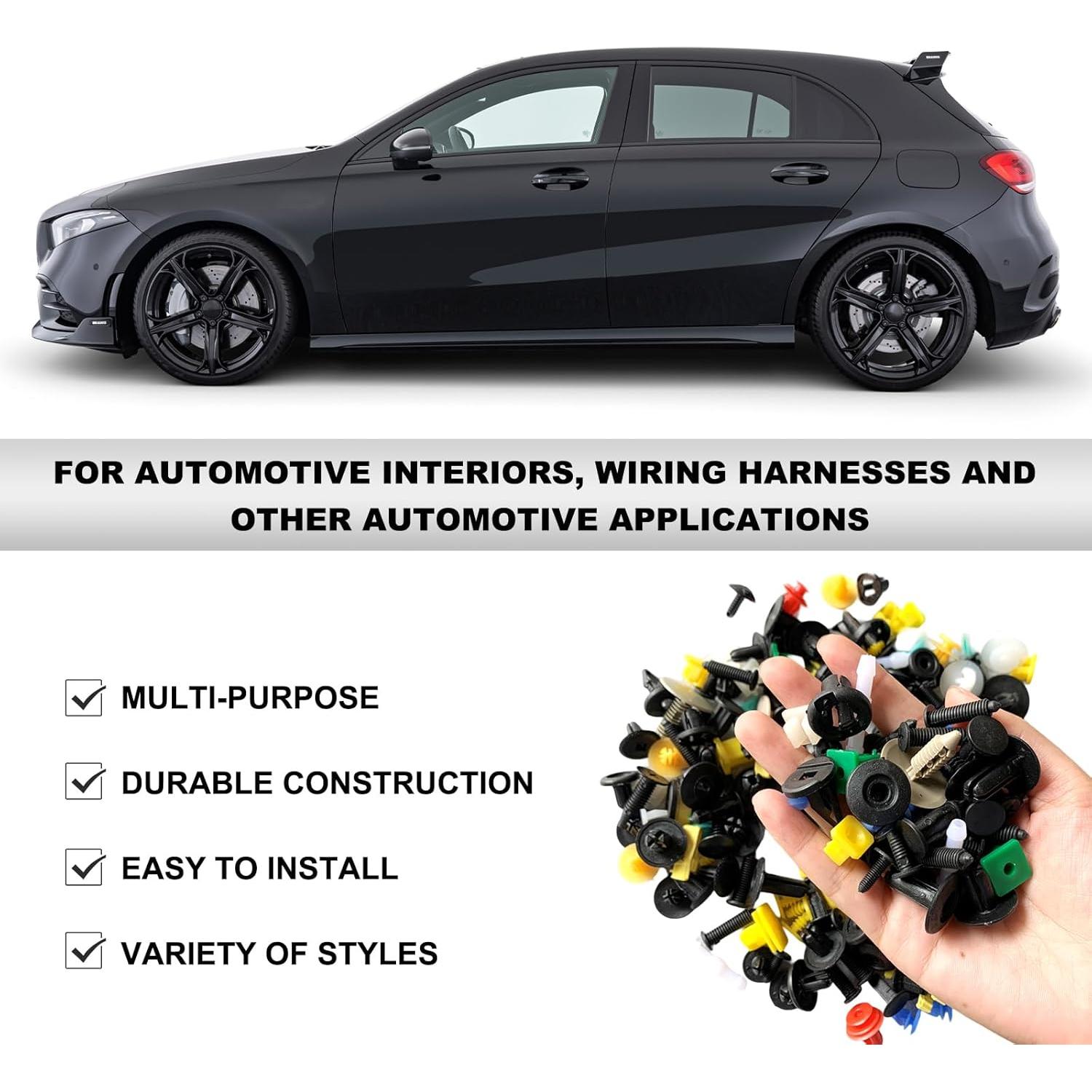 500 Clips Universales para Automóviles NYTKL + Herramienta