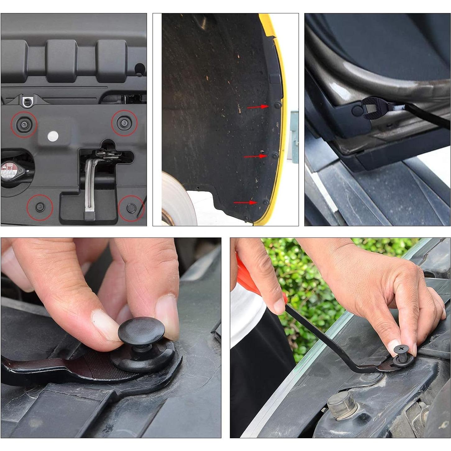 GOOACC 146 Piezas Clips de Retención de Nylon para Auto